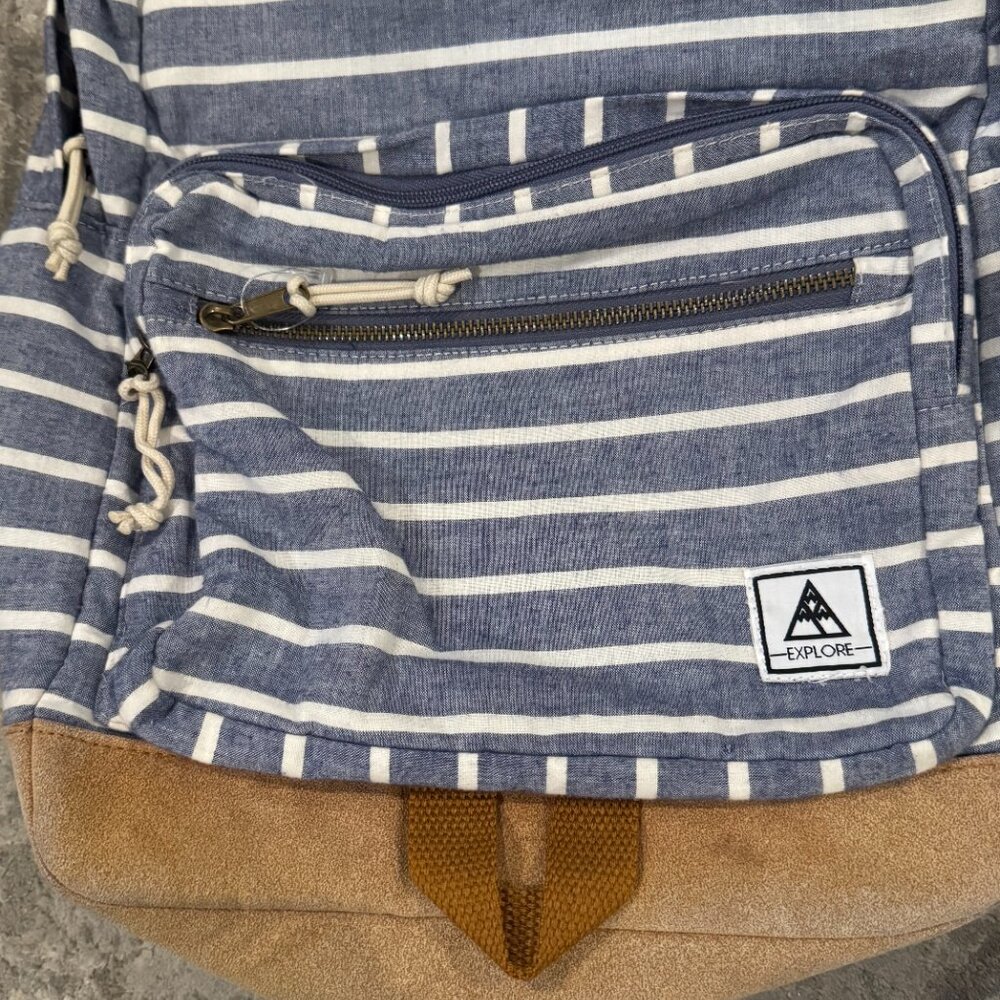 Mossimo Explore School backpack medium blue white… - image 10